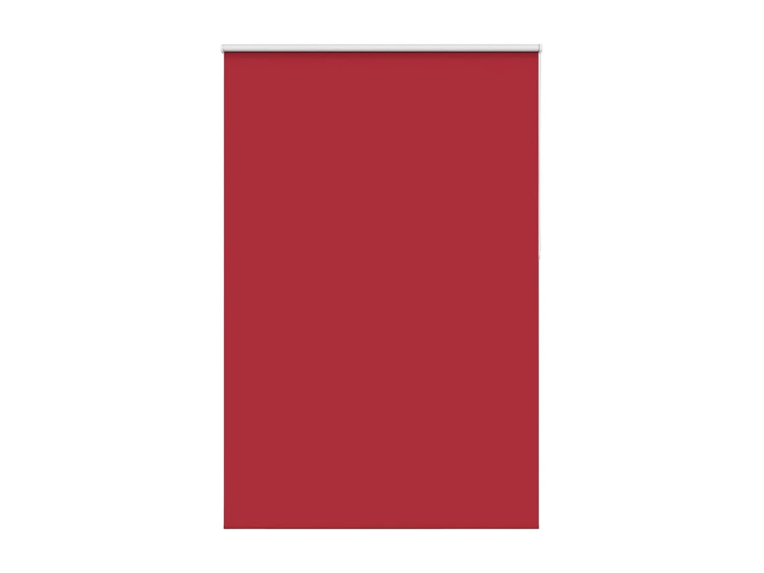 Store enrouleur occultant rouge largeur du tissu 151,6 cm