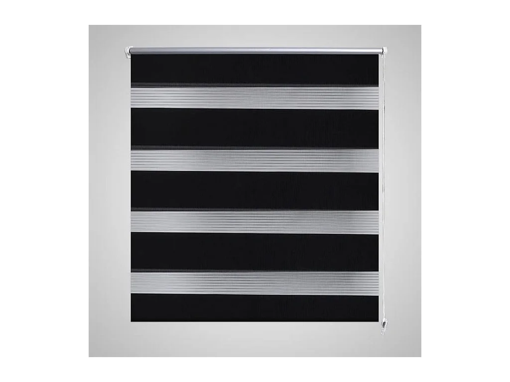 Duo rolgordijn 120 x 230 cm zwart
