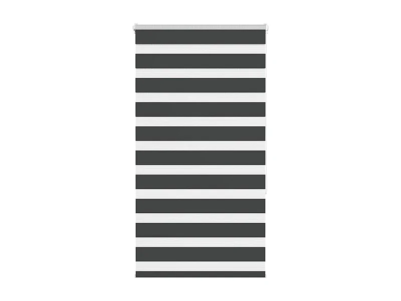 Store zèbre noir 70x150 cm largeur du tissu 65,9 cm polyester