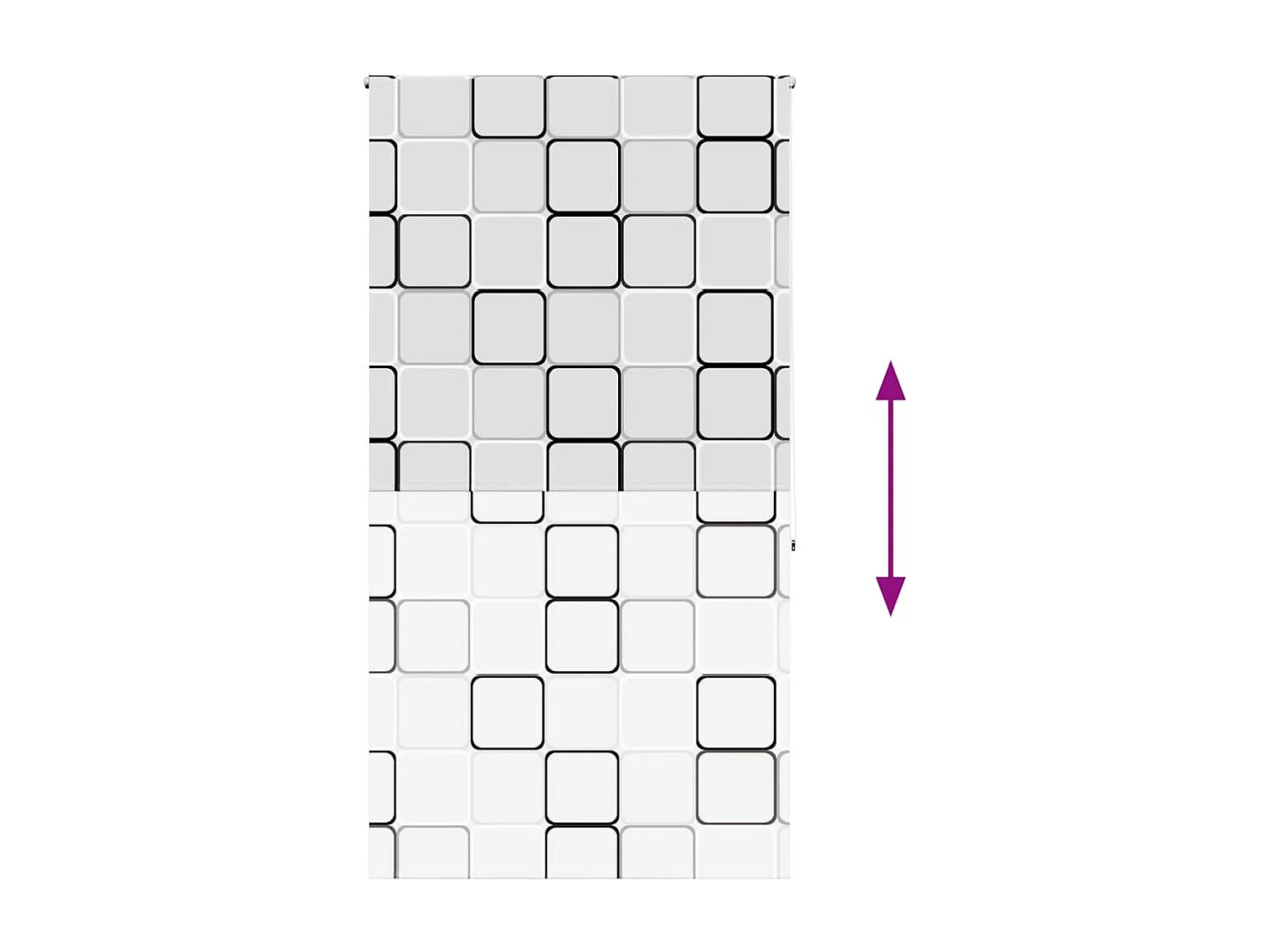 Store enrouleur de douche 140x240 cm largeur du tissu 136 cm