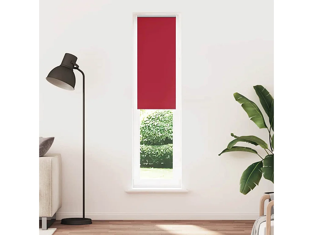Estor Enrollable Opaco Rojo 55x230 cm Tela Ancho 50,7 cm