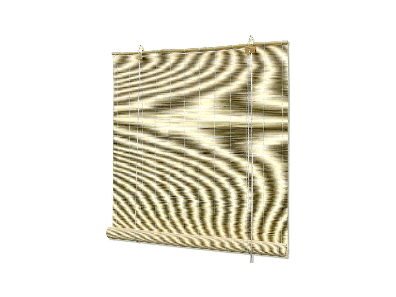 Persianas enrollables de bambú natural 80x160 cm
