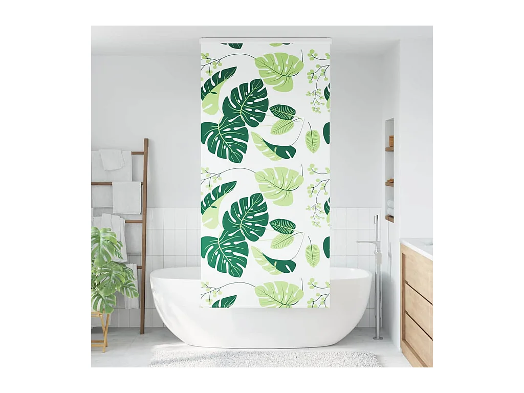 Store enrouleur de douche avec cassette largeur du tissu 96 cm