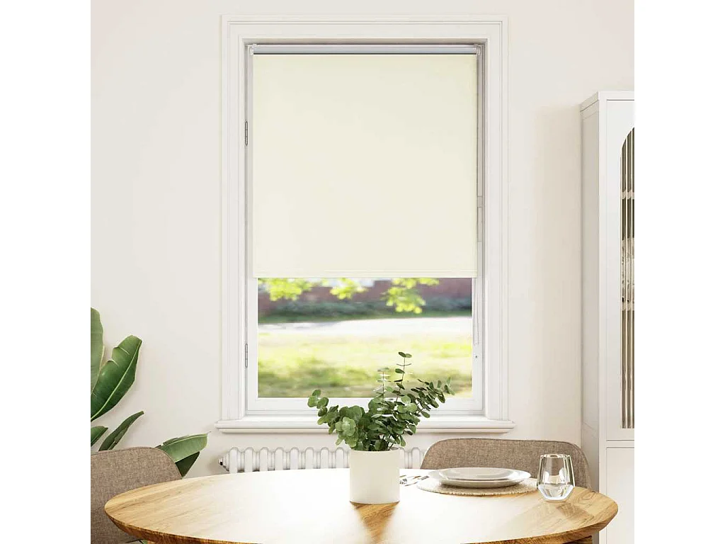 Persiana de enrolar 75x130 cm largura tecido 70,7 cm poliéster