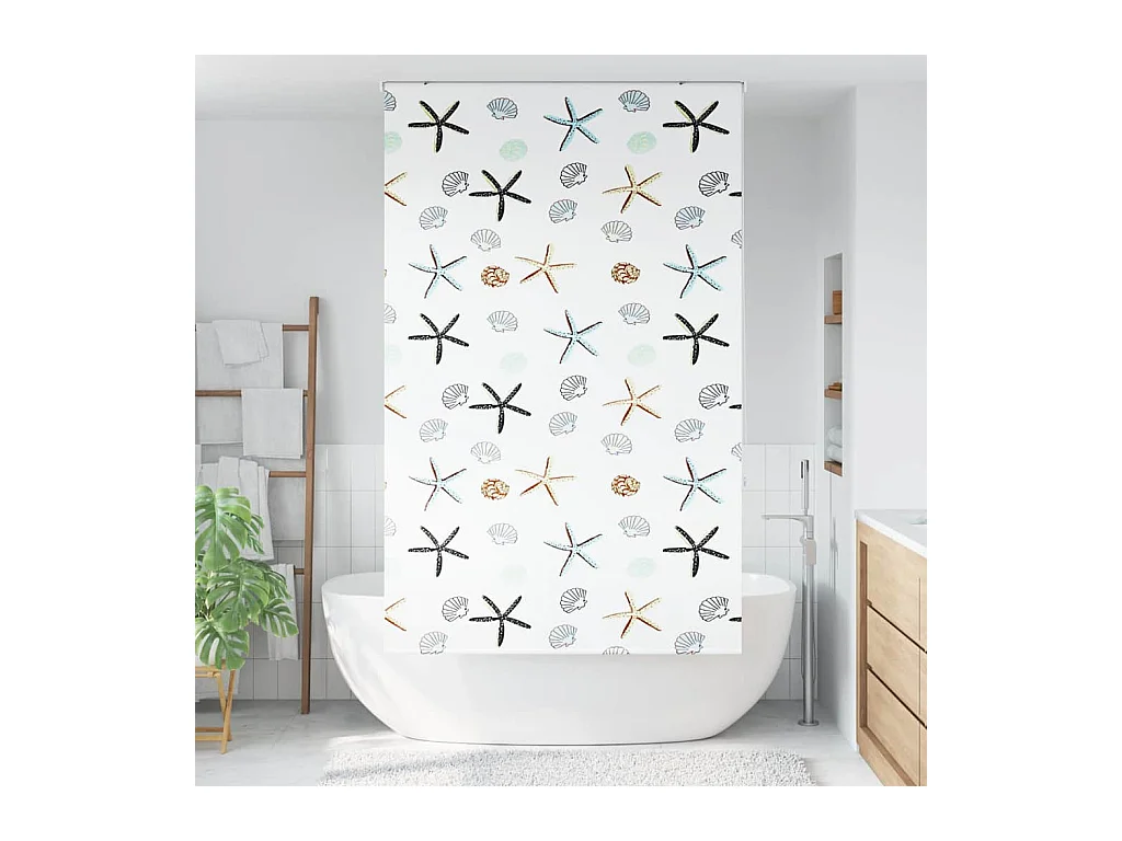 Doucherolgordijn 140x240 cm stofbreedte 136 cm