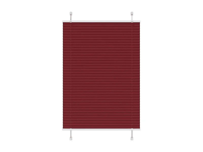 Plissé rolgordijn 95x150 cm stofbreedte 94,4 cm bordeauxrood