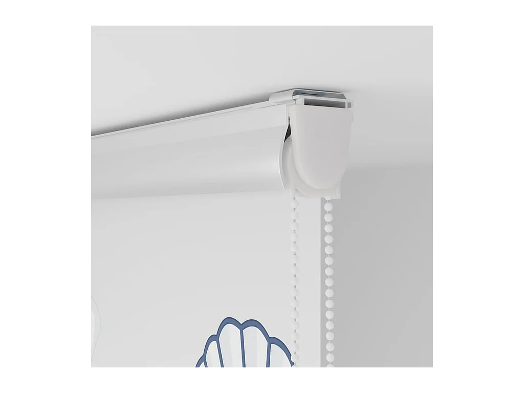 Store enrouleur de douche avec cassette largeur du tissu 136 cm