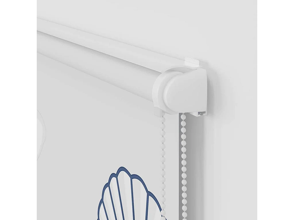 Store enrouleur de douche avec cassette largeur du tissu 136 cm