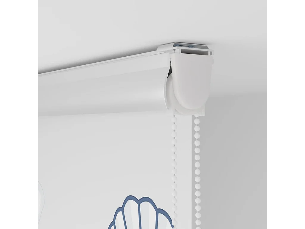 Store enrouleur de douche avec cassette largeur du tissu 136 cm