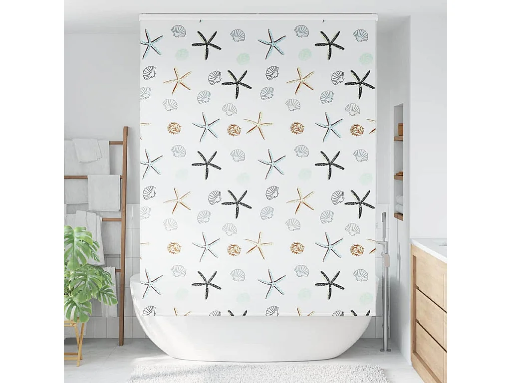 Store enrouleur de douche avec cassette largeur du tissu 156 cm