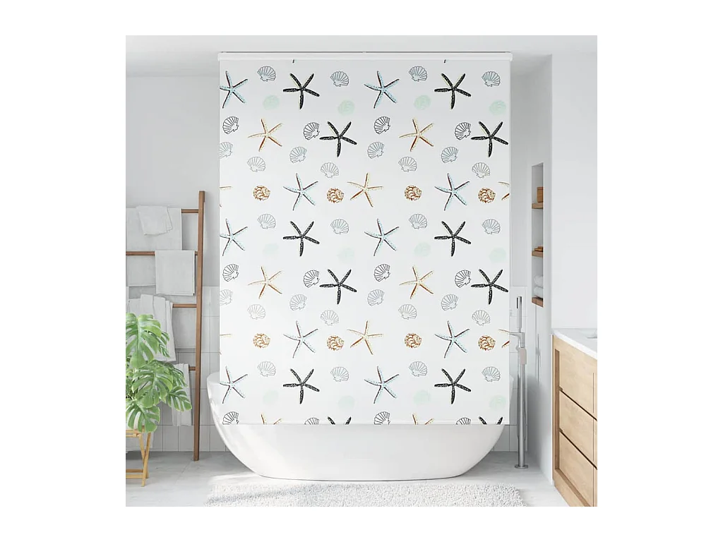 Store enrouleur de douche avec cassette largeur du tissu 156 cm