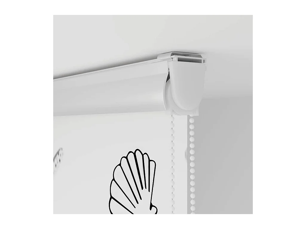 Store enrouleur de douche avec cassette largeur du tissu 156 cm