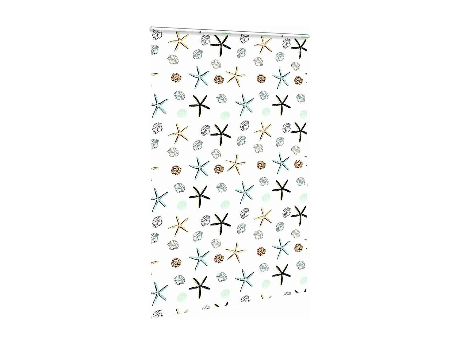 Store enrouleur de douche avec cassette largeur du tissu 156 cm