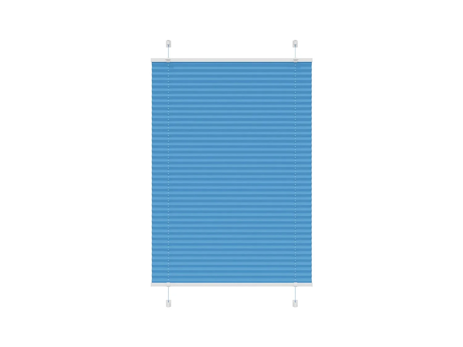 Store plissé bleu 95x100 cm largeur du tissu 94,4 cm polyester