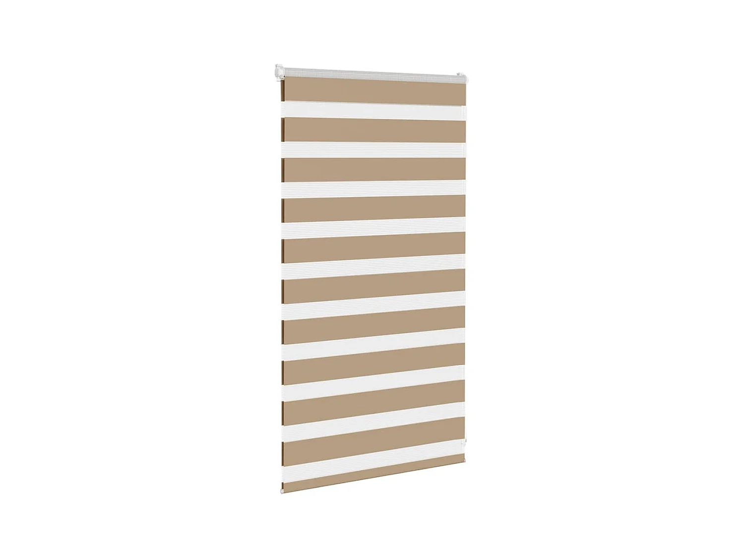 Store zèbre marron sable largeur du tissu 70,9 cm polyester