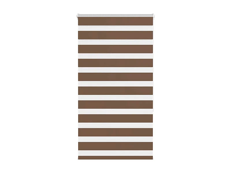 Zebra rolgordijn 85x150 cm stofbreedte 80,9 cm polyester bruin