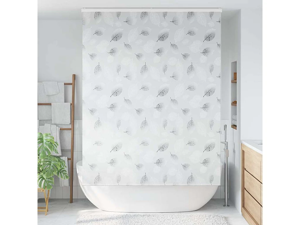 Store enrouleur de douche avec cassette largeur du tissu 156 cm