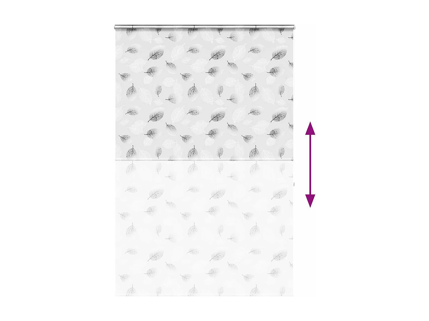 Estor enrollable para ducha casete tela 160x240 cm ancho 156 cm