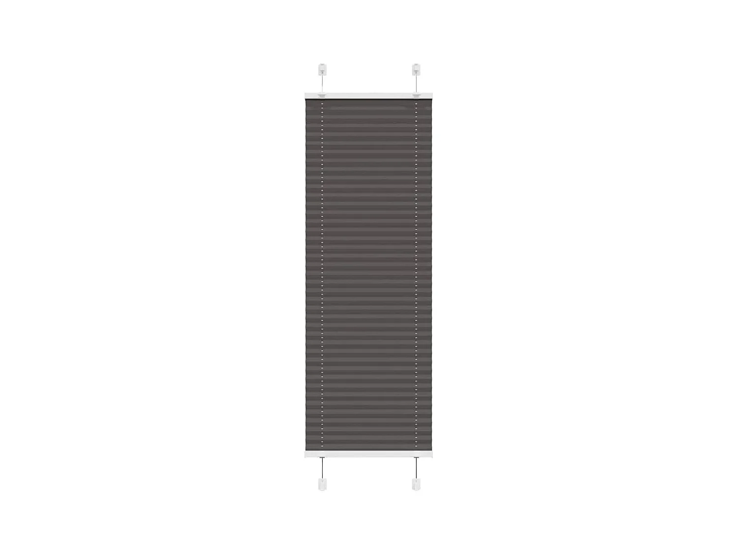Plissé rolgordijn 45x100 cm stofbreedte 44,4 cm polyester zwart