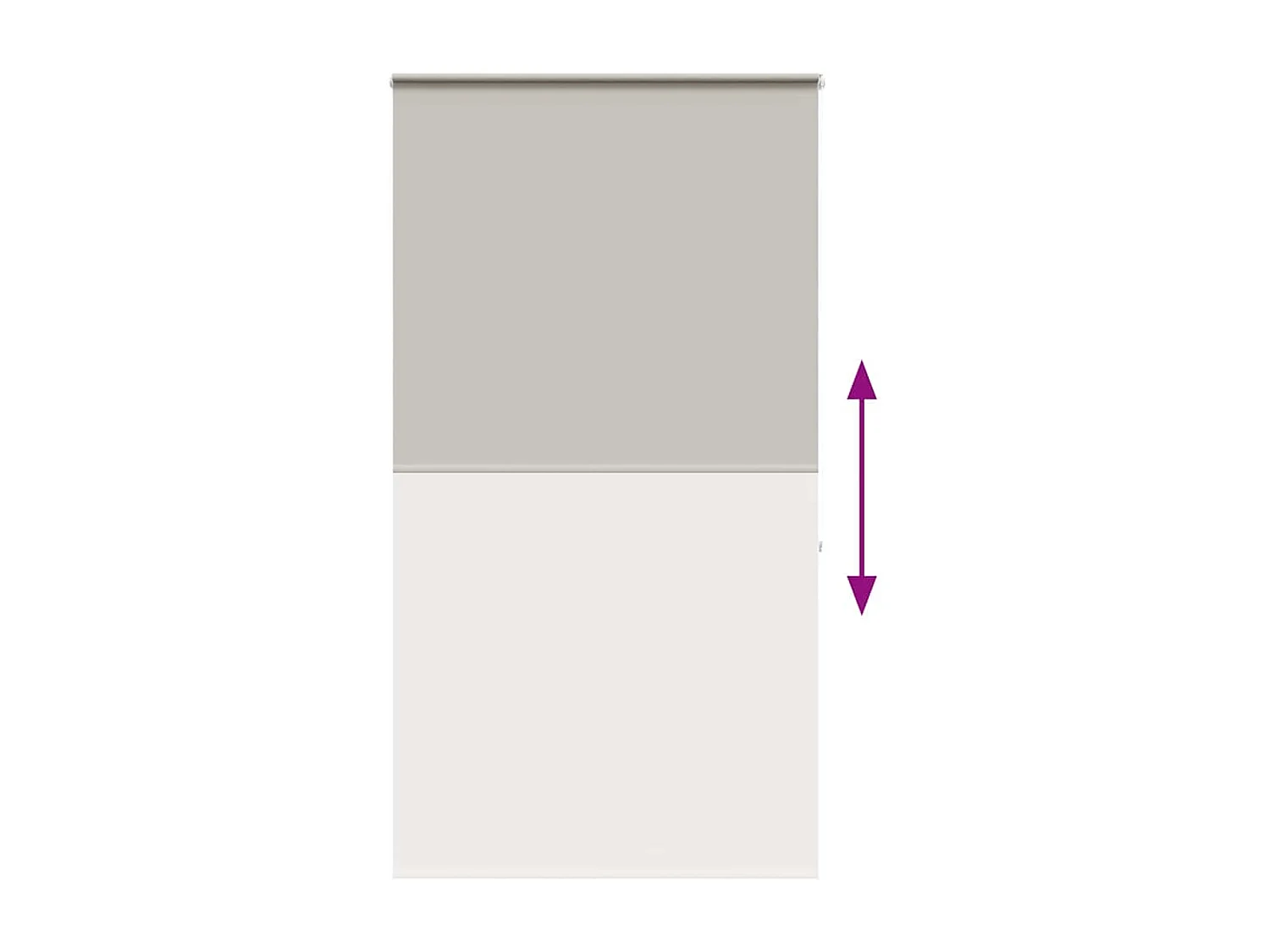 Store enrouleur de douche avec cassette largeur du tissu 116 cm