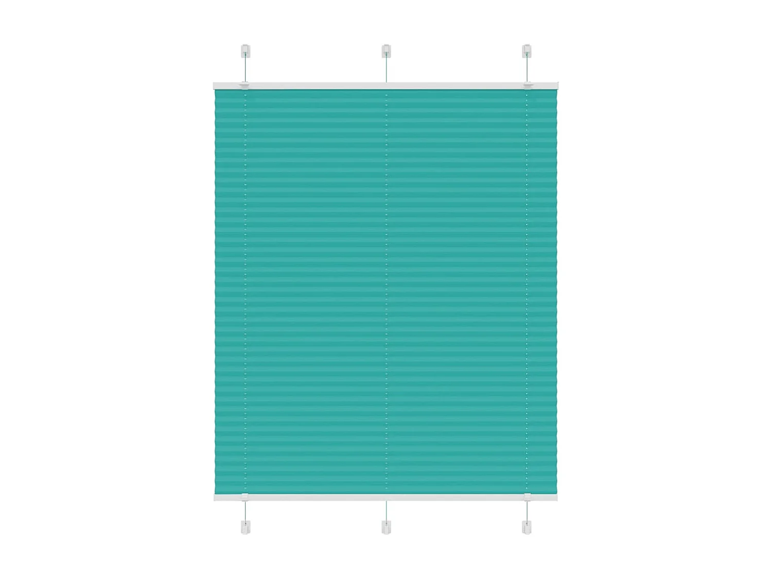Estor Plisado verde petróleo 105x150 cm Tela Ancho 104,4 cm