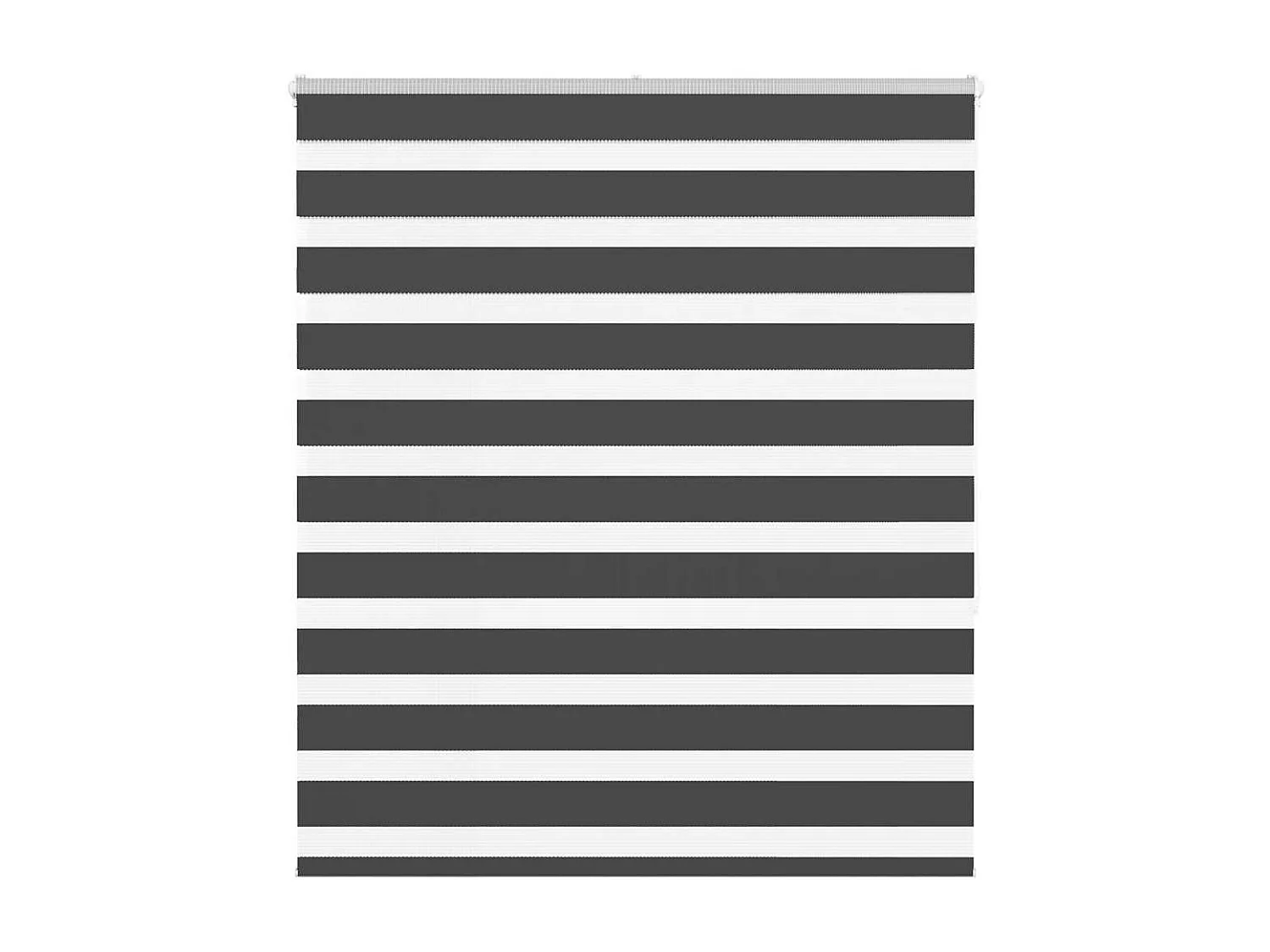 Store zèbre noir 120x150 cm largeur du tissu 115,9 cm polyester