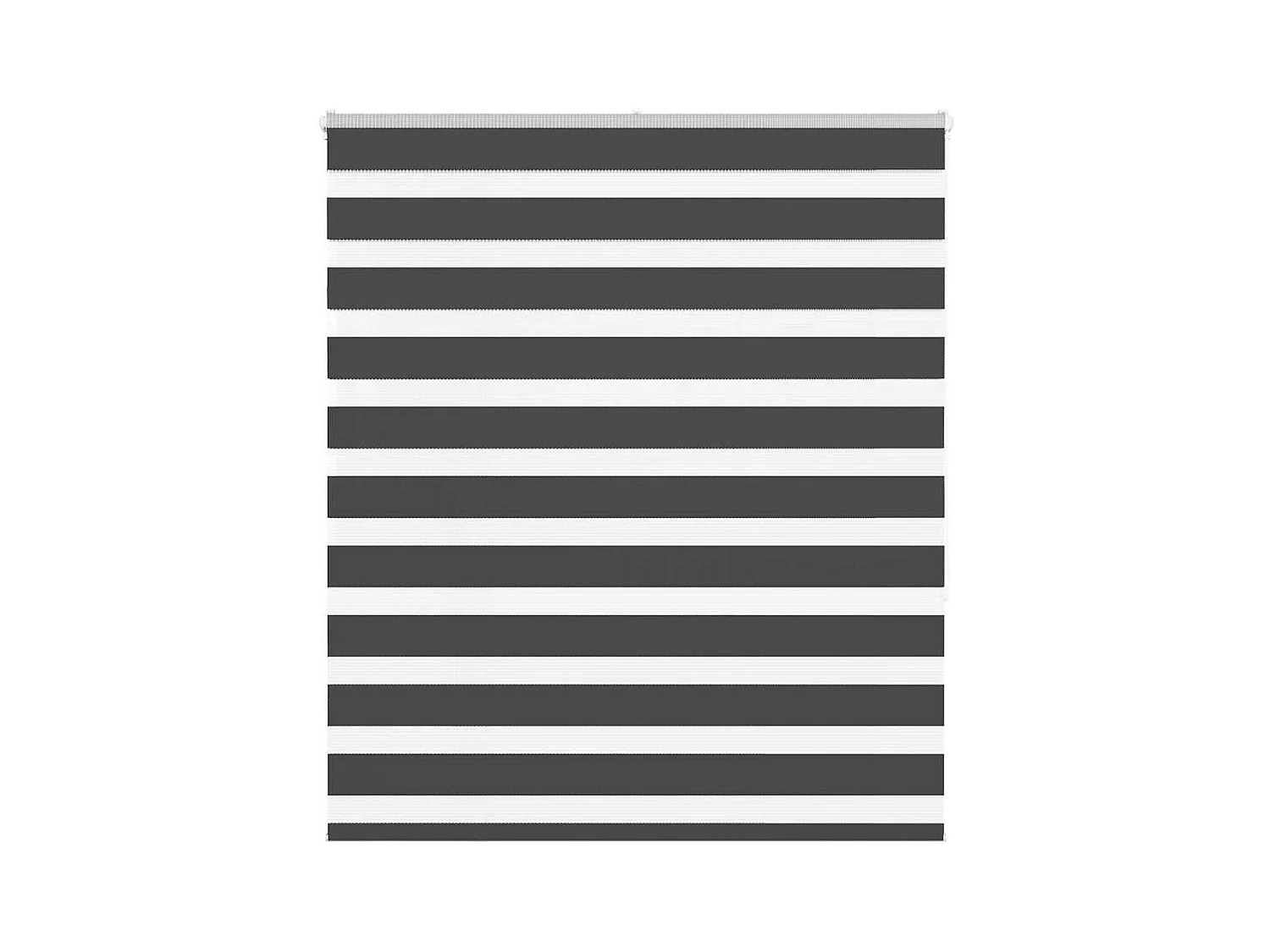 Zebra rolgordijn 120x150 cm stofbreedte 115,9 cm zwart
