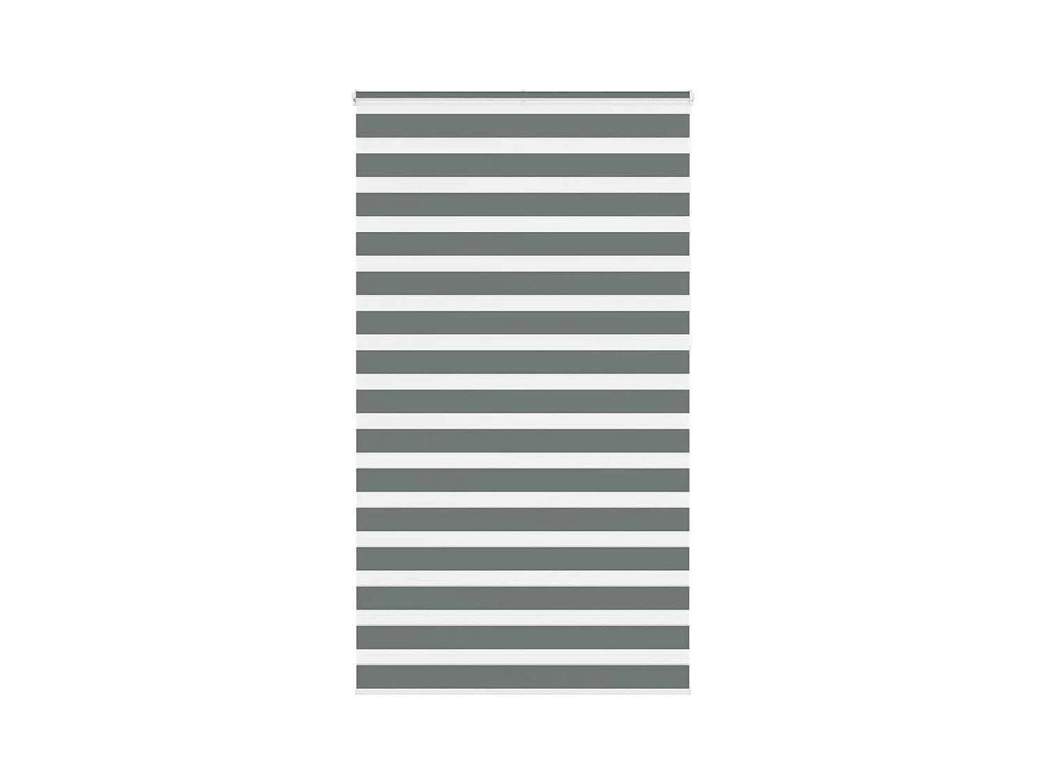 Zebra rolgordijn 120x230 cm stofbreedte 115,9 cm donkergrijs