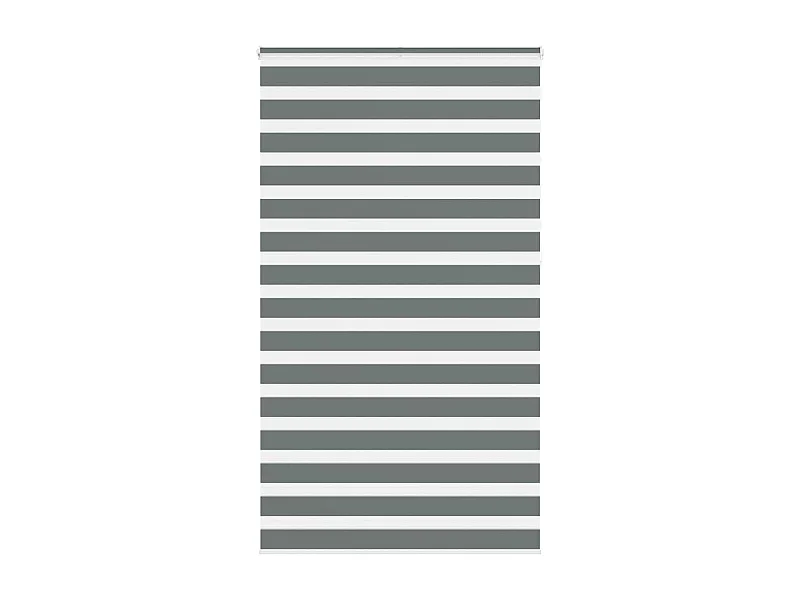 Zebra rolgordijn 120x230 cm stofbreedte 115,9 cm donkergrijs