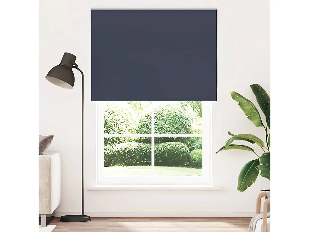 Rolgordijn verduisterend 145x230 cm stofbreedte 141,6 cm blauw