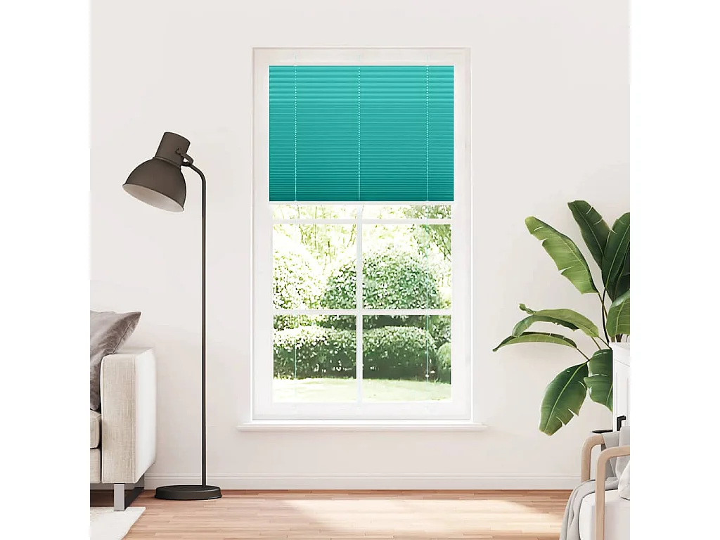 Gasolina verde Plissada Cega 110x200 cm Largura Tecido 109,4cm