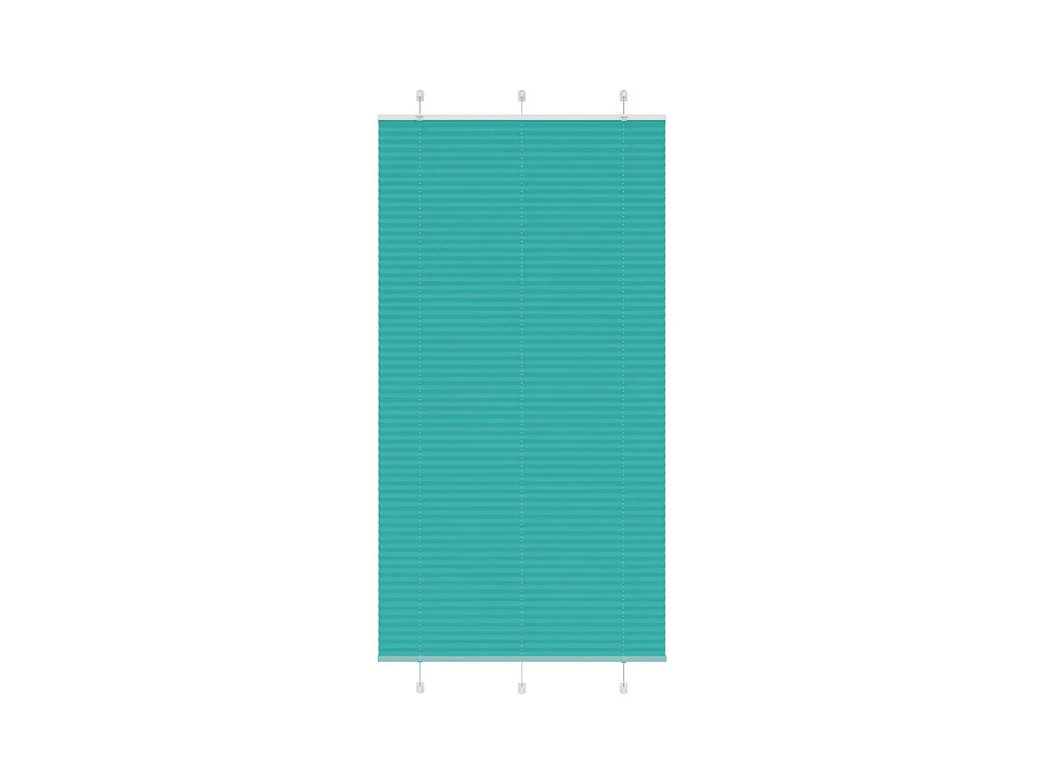 Store plissé vert pétrole 110x200cm largeur du tissu 109,4cm