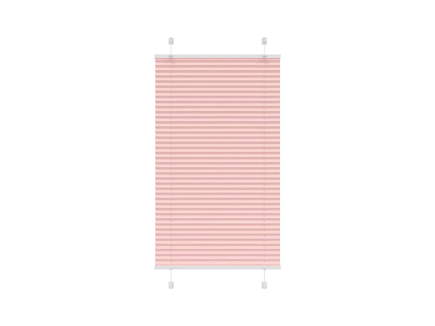 Store plissé rose 75x150 cm largeur du tissu 74,4 cm polyester
