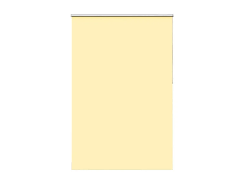 Store enrouleur occultant jaune largeur du tissu 141,6 cm