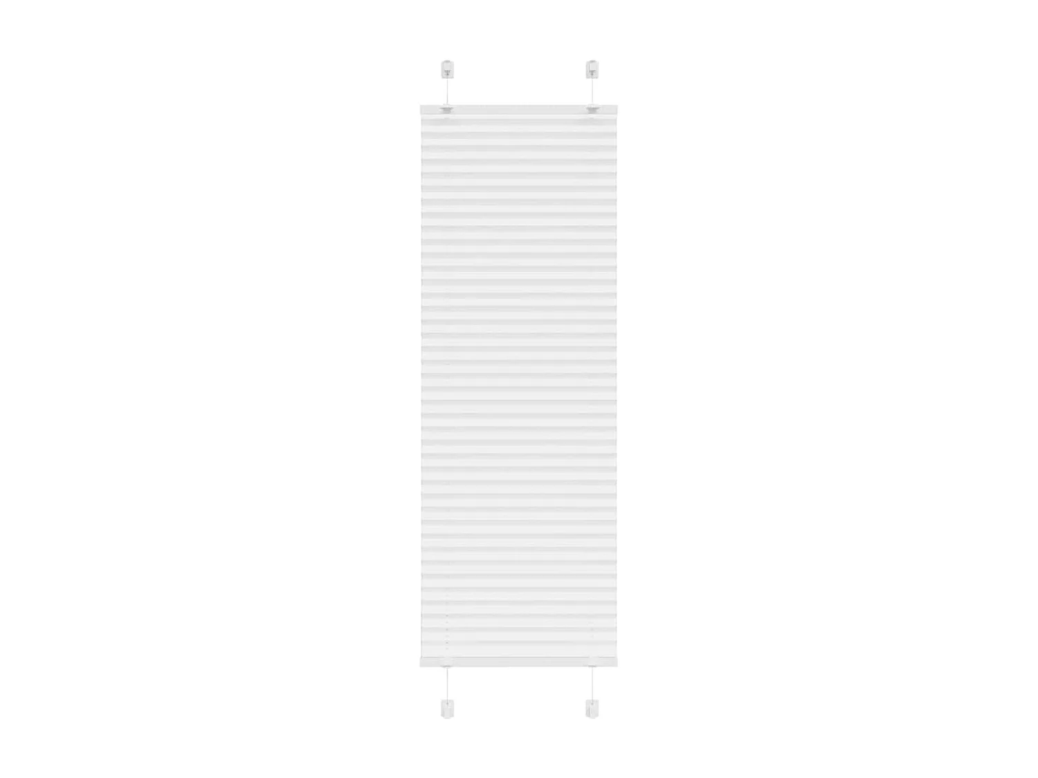 Store plissé blanc 45x150 cm largeur du tissu 44,4 cm polyester