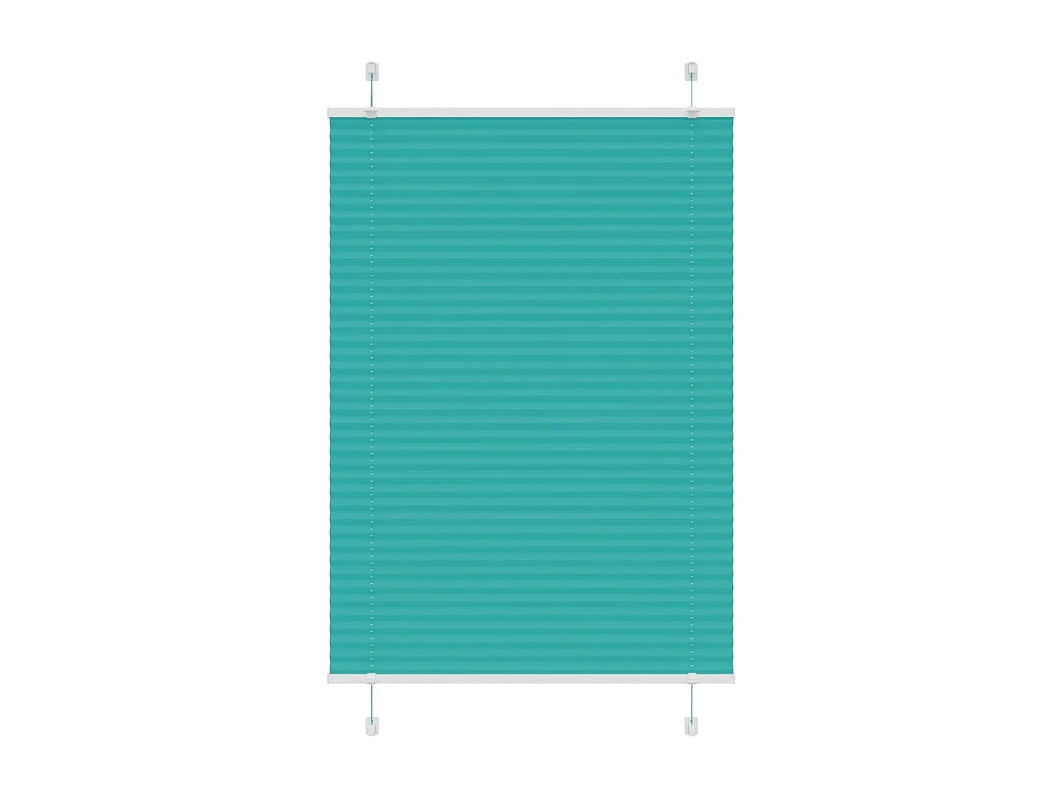 Estor Plisado verde petróleo 95x100 cm Tela Ancho 94,4 cm