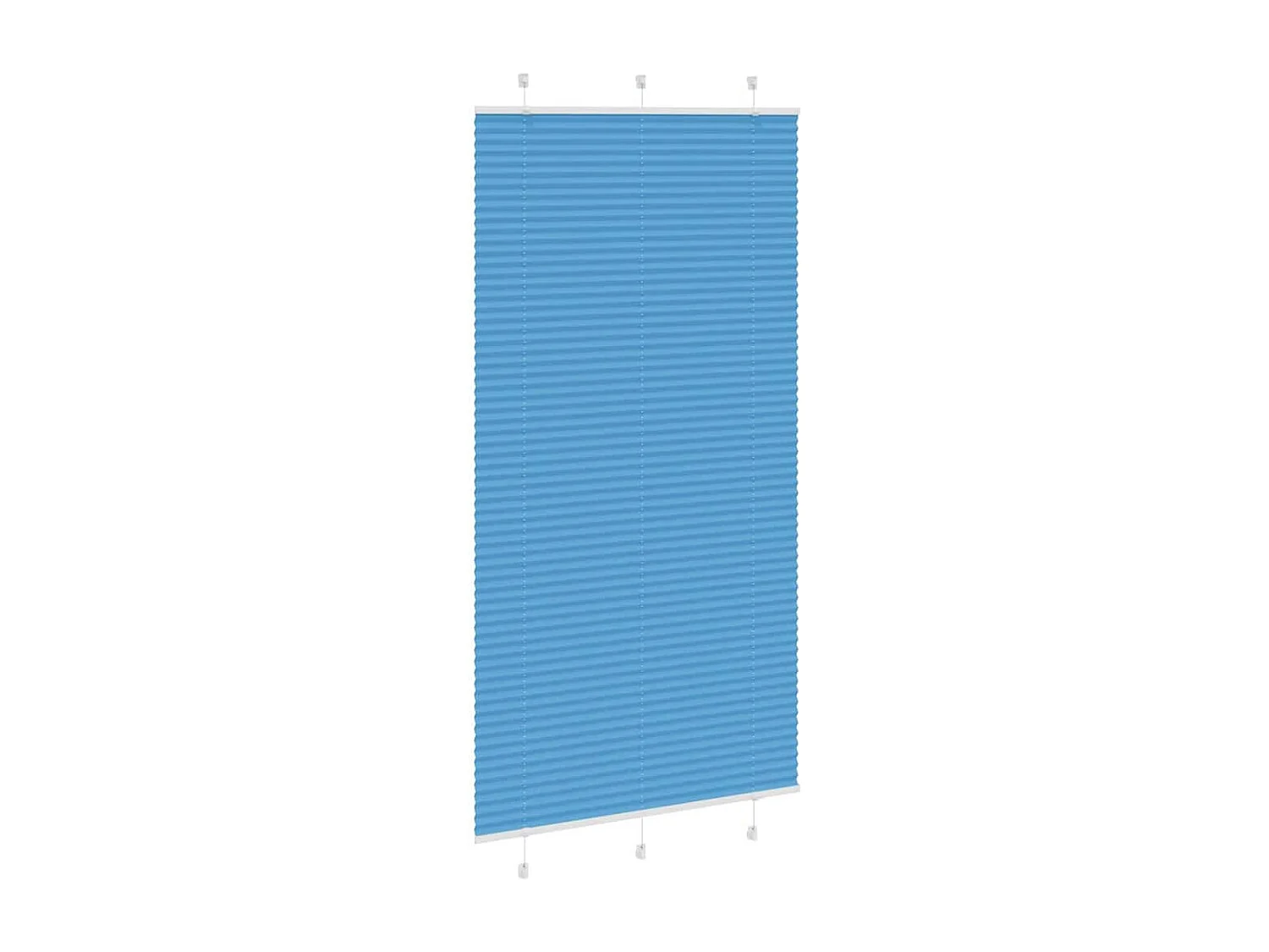 Store plissé bleu 105x200 cm largeur du tissu 104,4cm polyester