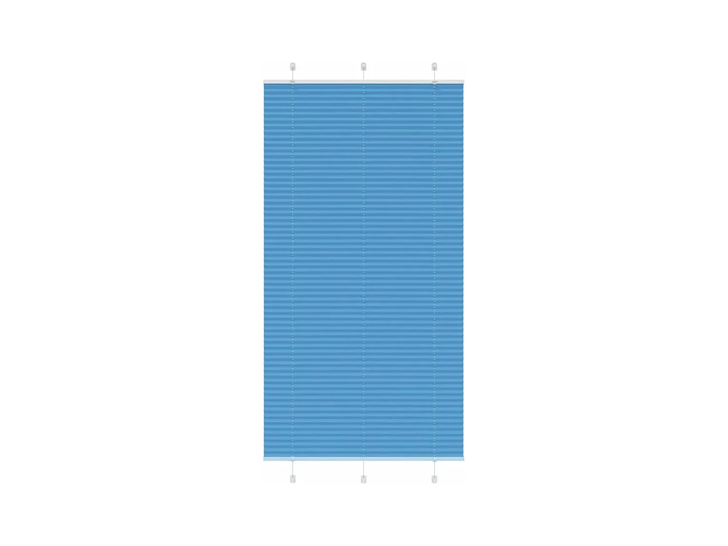 Store plissé bleu 105x200 cm largeur du tissu 104,4cm polyester
