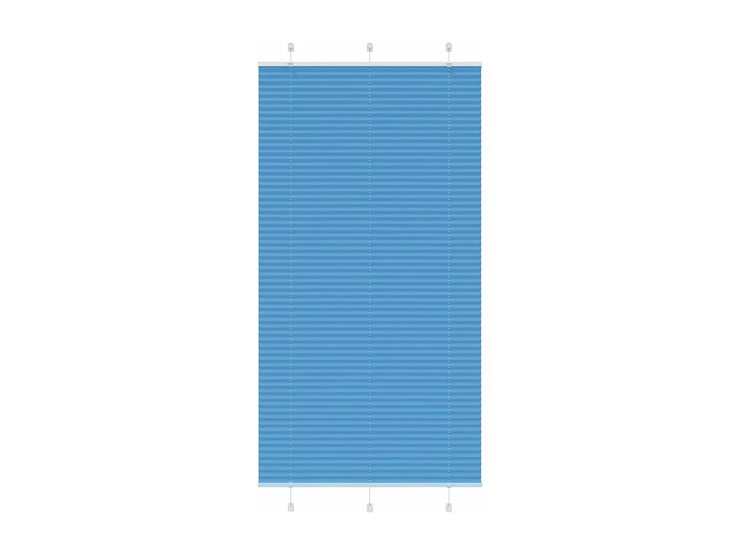 Store plissé bleu 105x200 cm largeur du tissu 104,4cm polyester