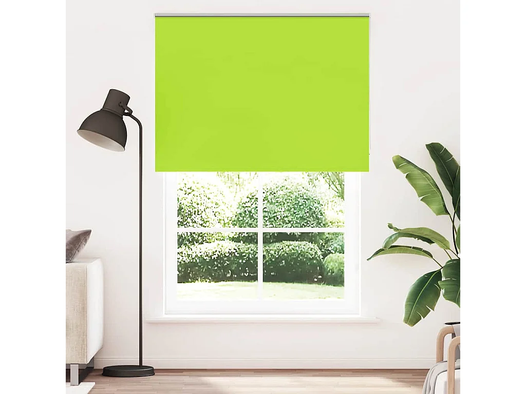 Estor Enrollable Opaco hojas verde 160x230cm Tela Ancho 156,6cm