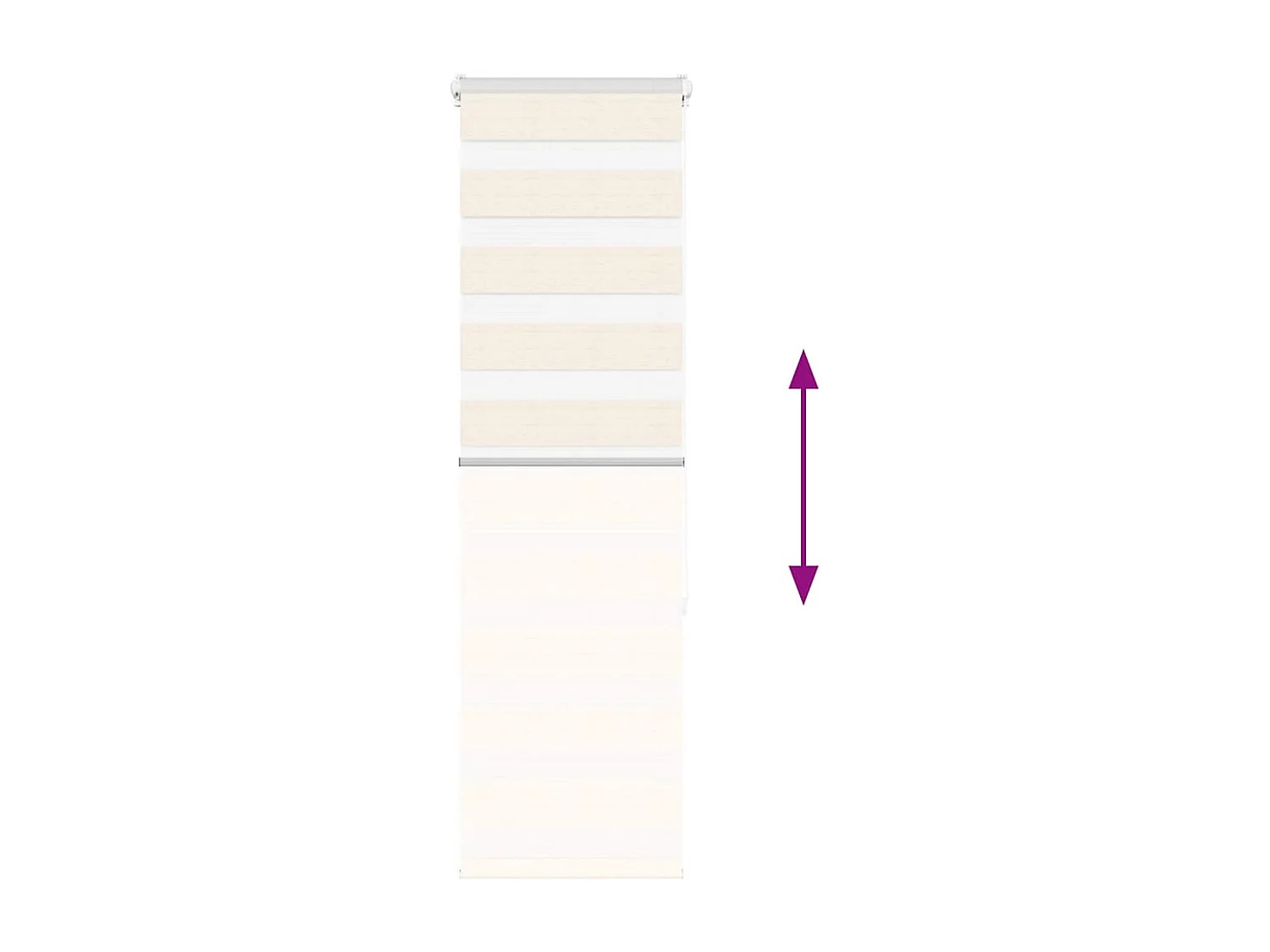 Store zèbre beige marbré largeur du tissu 40,9 cm polyester