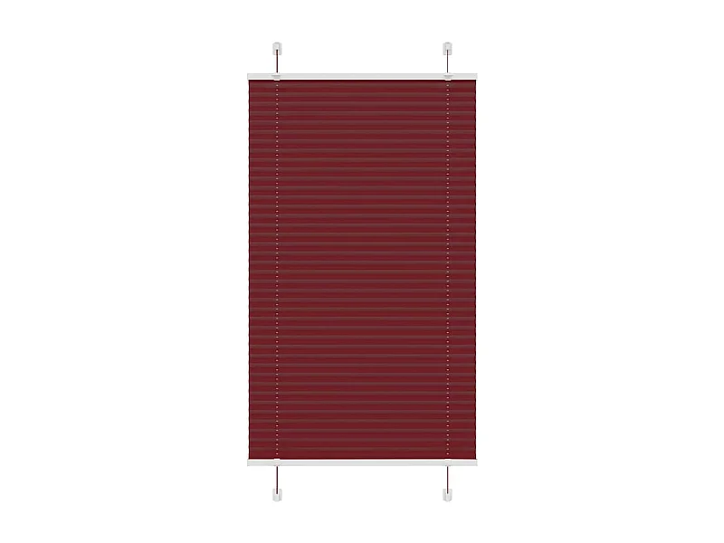 Store plissé rouge bordeaux 70x150 cm largeur du tissu 69,4 cm