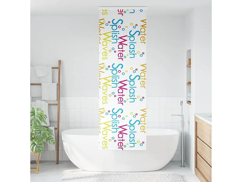Doucherolgordijn met cassette 80x240 cm stofbreedte 76 cm
