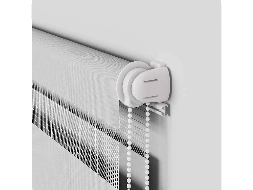 Store zèbre gris clair largeur du tissu 50,9 cm polyester