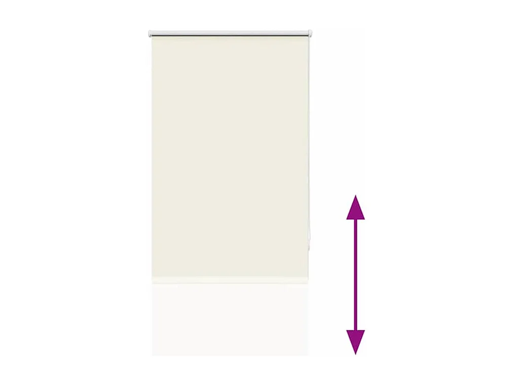 Estor Enrollable Opaco Blanco Roto 65x230cm Tela Ancho 60,7cm