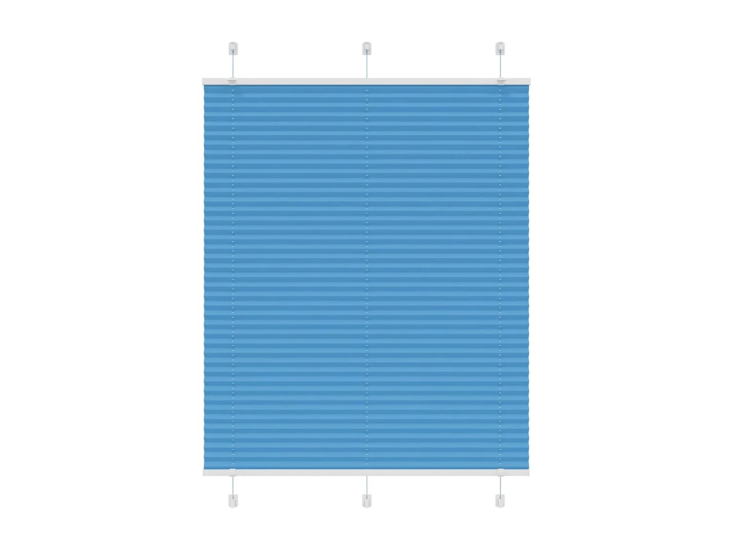 Estor Plisado azul 110x150 cm Tela Ancho 109,4 cm Poliéster