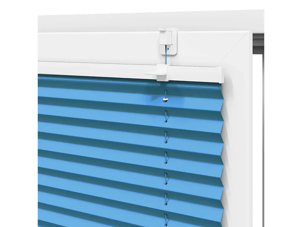 Store plissé bleu 110x150 cm largeur du tissu 109,4cm polyester