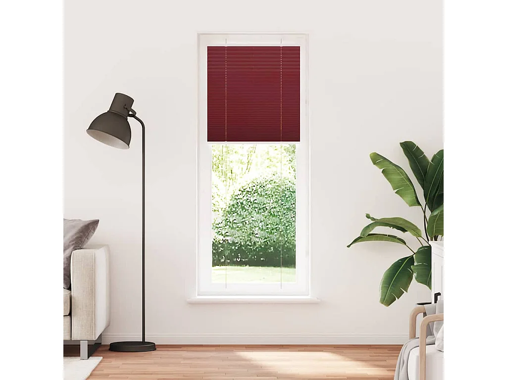 Estor Plisado rojo burdeos 70x200 cm Tela Ancho 69,4 cm