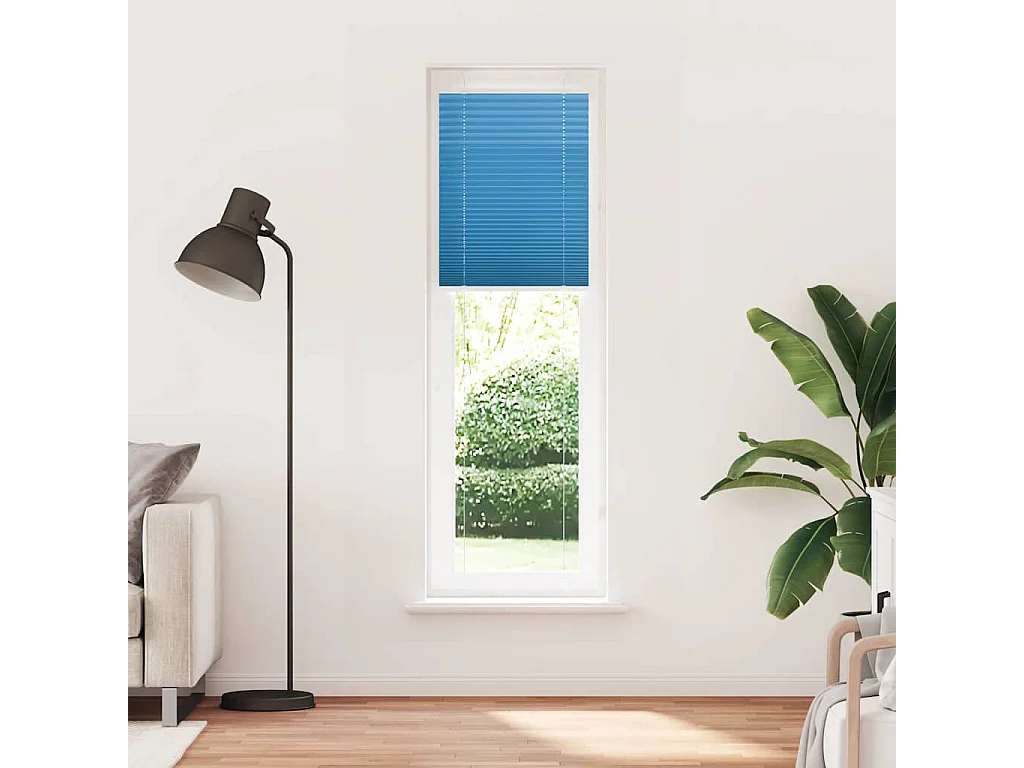 Estor Plisado azul 60x200 cm Tela Ancho 59,4 cm Poliéster