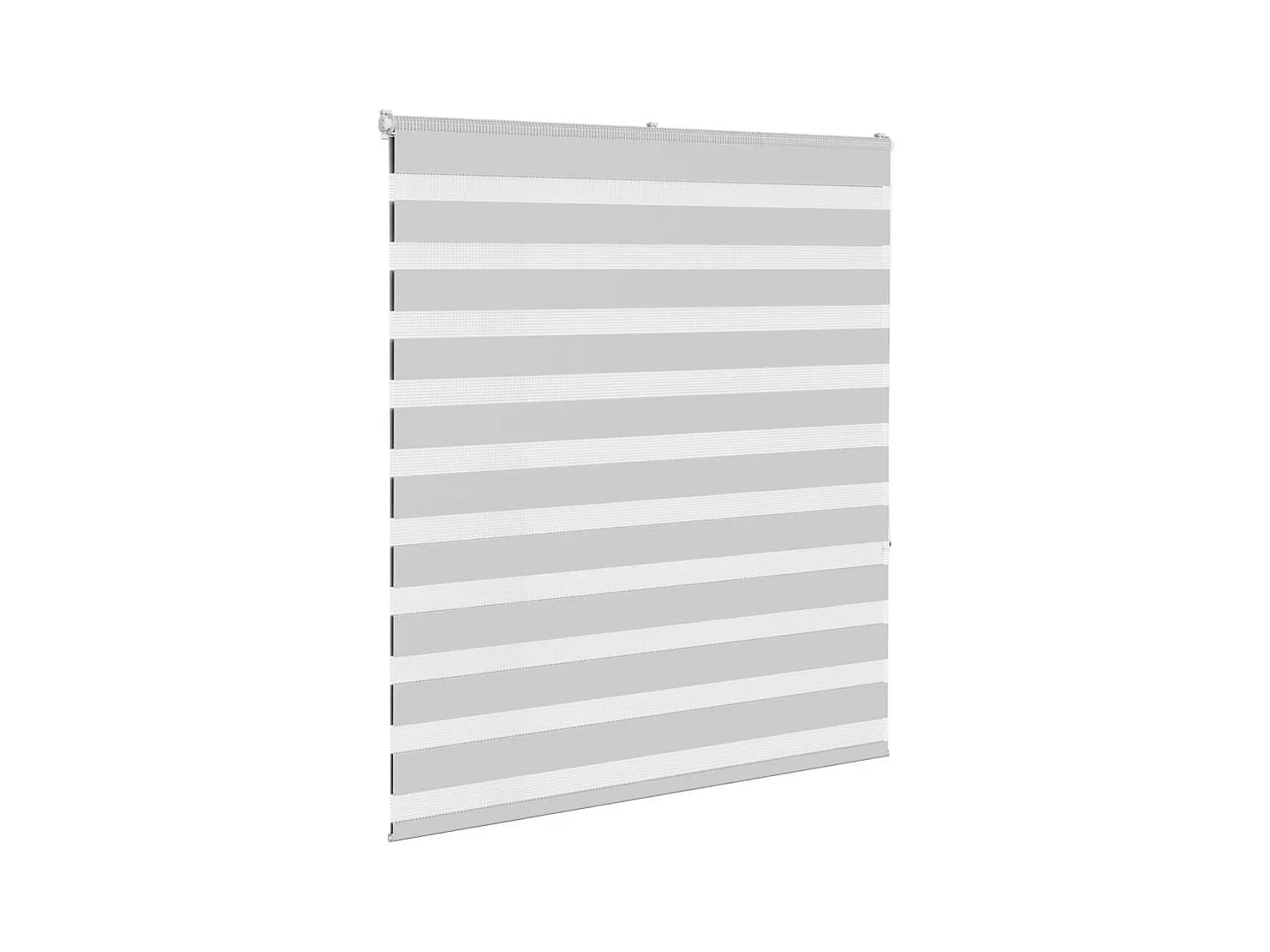 Store zèbre gris clair largeur du tissu 125,9 cm polyester